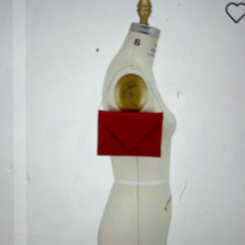 The Row Vibrant Red Clutch with Gold Chain - Picture 9 of 9